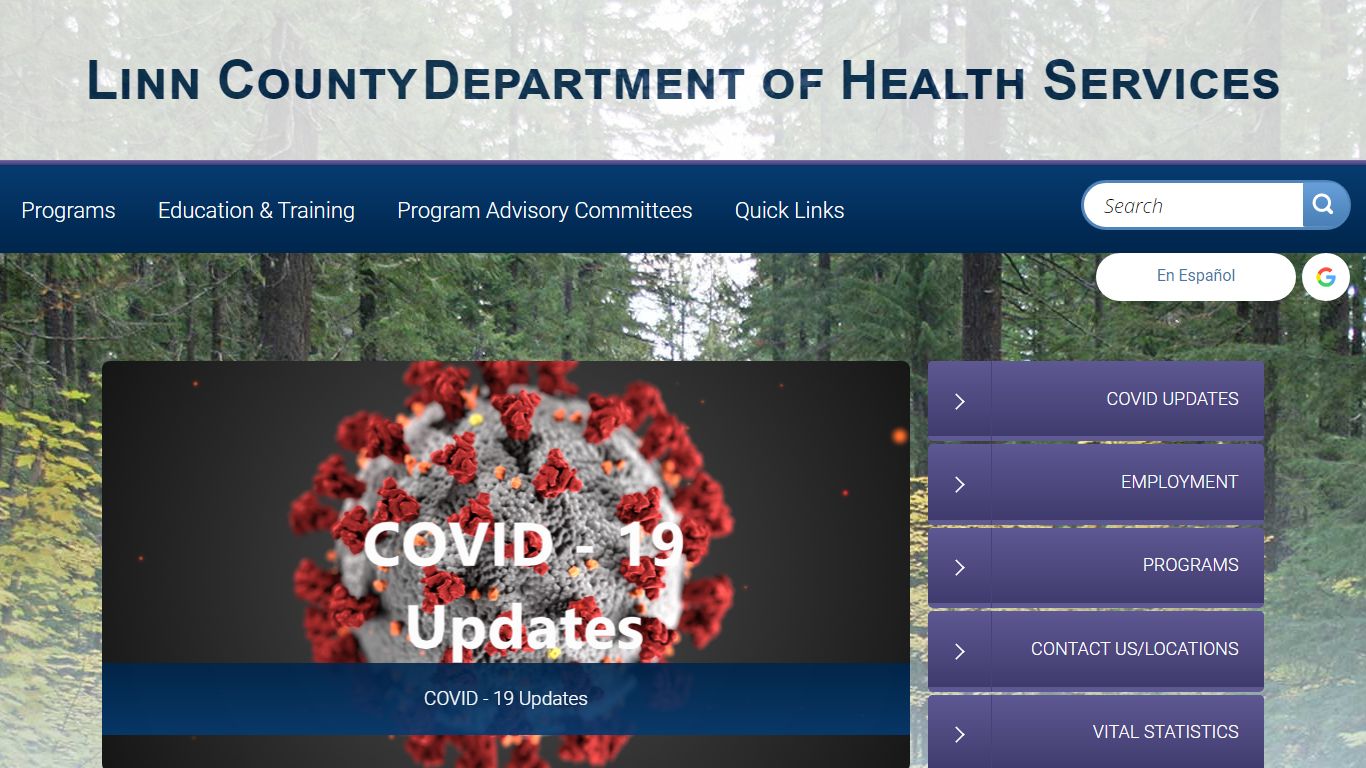 Home Page | Linn County Department of Health Services, Oregon